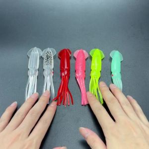 Topranc 10 Cái 12Cm Mềm Mại Mực Bạch Tuộc Váy Mồi Câu Cá LUYA Mồi Nhân Tạo Cho Cá Cáp Biển Cá Ngừ - Các Loại Màu Sắc