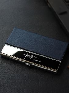 Hộp Đựng Thẻ Nam Châm Kim Loại Sáng Tạo Cá Nhân Hóa Logo Khắc Quà Tặng Kinh Doanh Cho Nam Và Nữ Hộp Đựng Thẻ Cỡ Nhỏ