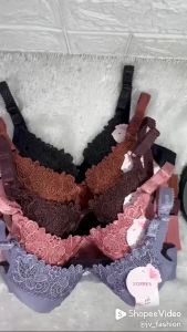 Bh / Bra busa motif bunga / bra tanpa kawat kait 2