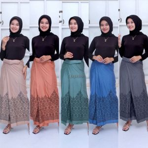 Djagadtex Paket usaha 100 Ribu Dapat 3 pcs Sarung Santri Putri Rayon Muslim Kekinian