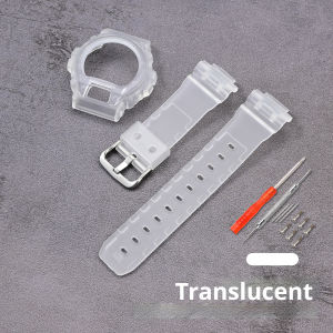 Case+Strap for Casio G-SHOCK DW-6900 DW-6600 DW-6930 DW-3230 Replacement TPU Resin Protective Shell Watch Band Accessories