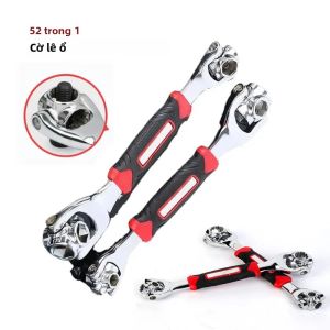Bộ Cờ Lê Đa Năng Tiger 1 Cái Xoay 360 Độ Dụng Cụ Cầm Tay Bộ Ổ Cắm 52 Điểm Dùng Cho Xe Máy Bu Lông Then Ống Nối