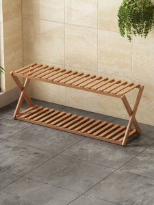 Modern Minimalist Balcony Living Room Multi-layer Plant Stand Succulent Flower Pot Rack Solid Wood Floor-standing Storage Shelf