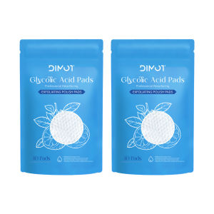 แผ่นเช็ดหน้าดิมอท 10% กรดไกลโคลิกและกรดซาลิไซลิก 60 ชิ้น ทำความสะอาดรูขุมขนอย่างล้ำลึกและลดการเกิดสิวอุดตัน