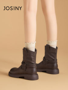 Josiny | New Waste-land Style Retro Womens Boots Mid-calf