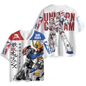 Bandai | Summer 2026 Gundam Dual-body Theme Baseball Jacket 3D Printed Breathable Quick-drying T-shirt for Adults and Children Y2k