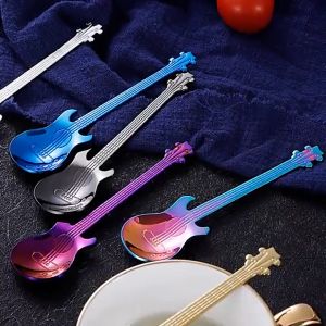 Creative 304 Stainless Steel Note | Guitar Dessert Coffee Music Spoon 创意304不锈钢 音符 | 吉他 甜品勺 音乐搅拌咖啡勺