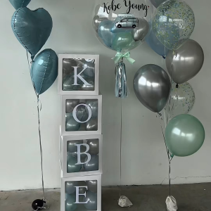 Alphabet Balloon Box | Number Letter Boxes | Party Supply | Baby Shower Birthday Wedding