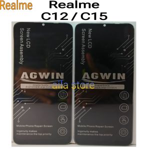 LCD TOUCHSCREEN REALME C12/C15 ORIGINAL AGWIN FULL SET