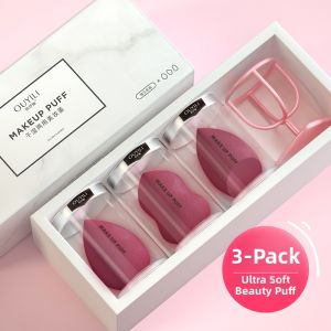 OUYILI | Dry & Wet Soft No-Fallout Makeup Sponge 3 Pieces