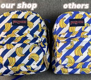 Ready tas sekolah jansport original 100% tas sekolah banana awet dan kuat tas impor tas sekolahMotif Banana Original Kanvas Kuat