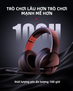 Tai Nghe Chơi Game Không Dây Acer K2 Pin 100H Trình Điều Khiển Động 50mm Micrô Giọng Nói Rõ Ràng Bluetooth Cho PC PS4 Tai Nghe Có Chức Năng Khử Tiếng Ồn