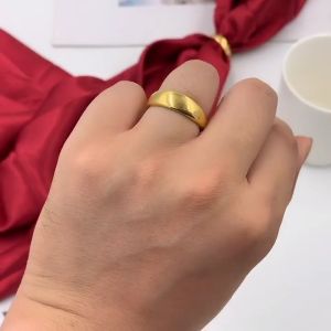 ทองคำแท้96.5% แหวนเกลี้ยง แหวนทอง1สลึง สินคเก็บเงินปลายทางได้