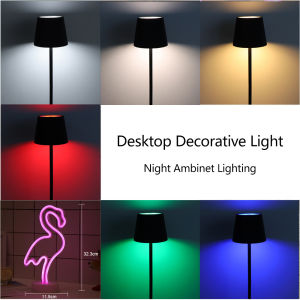USB Flamingo Neon Sign Light Desk Lamp Dimmable Wine Bottle Light 3Colors/RGB Home Bedroom Closet Study Bedside Table Night Lamp