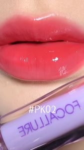 FOCALLURE FA-L22 Watery Lip Tint Pro-juicy Jelly Glossy Plump Lip Gloss Long Wear Bare Lipstick Lightweight