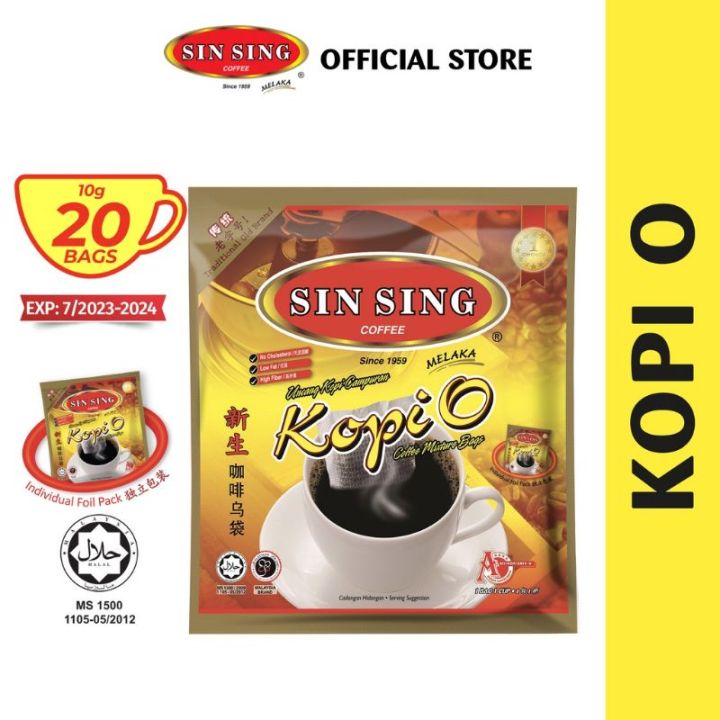 READY STOK Sin Sing Kopi O 100's X 10g Traditional Coffee Melaka Coffee