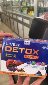 Viên uống giải độc gan Liver Detox Extra hộp 60 viên hỗ trợ mát gan giải độc gan bảo vệ gan.