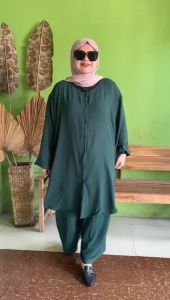 WAVE ONE SET SUPER JUMBO LD 150 dan 130 CRINKLE PREMIUM SETELAN ADEM MUAT BB 100-150 KG 5L 6XL POLOS SIMPLE