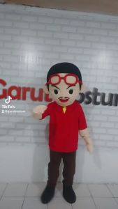 Kostum karakter maskot badut jarwo dewasa lucu costume