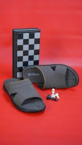 Sandal Pria Kulit Selop Joemen S 61 NEW 100% Brand Lokal Anti Slip Outdoor Traveling Kekinian 2024