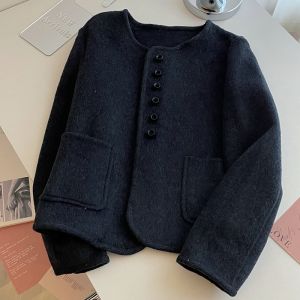 PAIBOLI | Fashionable Short Elegant Double-faced Cashmere Coat