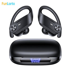 Bluetooth V5.3 Waterproof Headphones IPX7 with Noise Cancelling Mic Wireless Earbuds 80Hrs Playtime for iOS & Android Phones