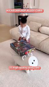 KICASI Hip Hop 33pcs Alloy Cars Ages 3+ Portable Kids Toy with Accessories Gift For Boys by WISHLAND