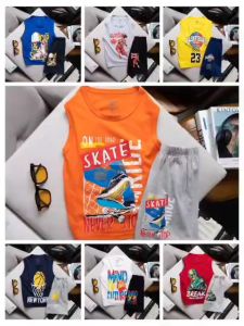 Bộ ba lỗ bé trai size đại 22kg -55kg chất thun 100% vải dư mặc hè thoáng mát