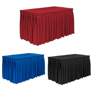 Seasonal Table Cover Rectangular Ruffle Tablecloth in Bright Colors Perfect for Holiday and Party Decor