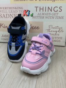 BUM Equipment Kasut Kanak-Kanak Kids Shoe CS593/CS594 Warna Hitam Biru/Merah Jambu Ungu (Black x Blue/Pink x Purple)