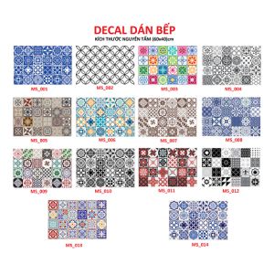 Dán bếp GẠCH BÔNG CỔ ĐIỂN ( 60x40 ) cm - Tổng hợp mẫu -  THUTHAODECOR