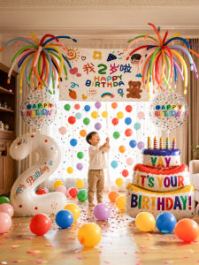 ETY | Atmosphere Decor Balloon Rain & Bunting for Kids Party