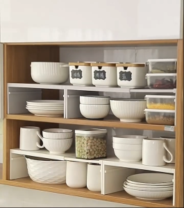 DXL Kitchen Rack Expandable Layered Desktop Cabinet Dish Storage Rack Pot Rack Countertop Kitchenware