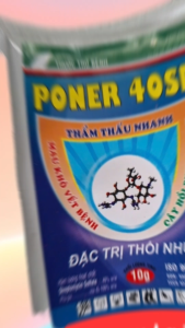 (gói 10gam) Gói poner 40sp chứa Streptomycine 400g/kg Quản lý thối nhũn thối rễ thối thân thối trái