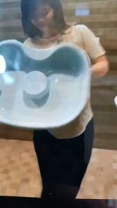 Chậu gội đầu tại giường Chậu gội đầu tại nhà cho người già bà bầu trẻ nhỏ Nhựa Việt Nhật -Thau gội đầu tiện ích