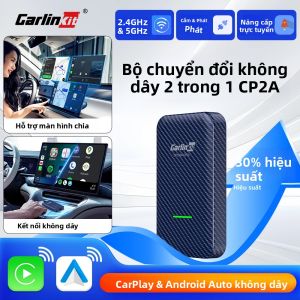 Bộ Chuyển Đổi Không Dây CarlinKit CP2A Smart Mini Box 2.4G&5Ghz Dual Band WiFi Bluetooth Cho Android Auto & CarPlay - Cắm Là Chạy