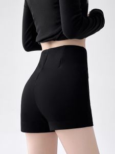 High Waist Slim Fit Shorts Womens Outdoor Wear 2025 New Autumn Dance Elastic Sports Hot Pants Korean Style Commute Wind