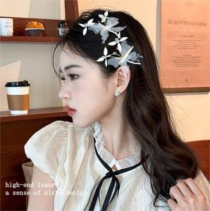 【♡Lovely girls house♡】5Pcs White Butterfly Windmill Hairpin Ins Fairy Hair Clip Side Sweet Girl Hair Accessories