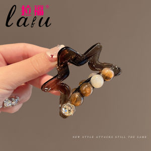 Small Star Fish Tail Clip Womens Hair Accessories Back of Head Clip 2025 New Style Shark Clip Hair Card Headwear