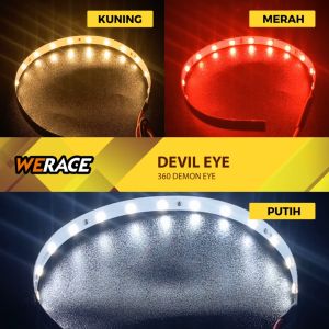 WERACE Lampu Motor Devil Eye 360 Demon Eye 360 Devil Eye Projector 12Volt Harga Satuan Per Biji