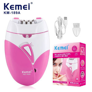 Kemei KM-189A Rechargeable Lady Shaver Womens Body Leg Hair Hand Hair Stripper Epilator Body Electric Hair Remover