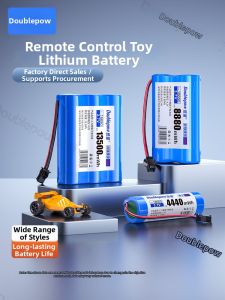 DOUBLEPOW| High Capacity Rechargeable Toy Car Battery 14500/18650 3.7V