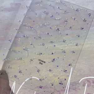 Colorful French Artificial Gemstone Chain Nail Stickers Self-adhesive DIY Nail Stickers Suitable For Womens Nail Products DIY