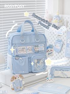Student Use Drawstring School Tote Bag