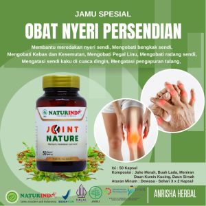 Obat sakit sendi ngilu sendi sakit lutut obat kebas kesemutan tangan dan kaki obat osteoporosis pengapuran tulang Obat herbal nyeri sendi pegal linu obat bengkak sendi obat radang sendi JOINT NATURE Naturindo Obat Herbal Alami paling ampuh isi 50 kapsul