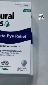 Thực phẩm giảm khô mắt TRP Natural Eyes Complete Eye Relief 48 tablets giảm đỏ mắt kích ứng chảy nước mắt nóng rát của Mỹ