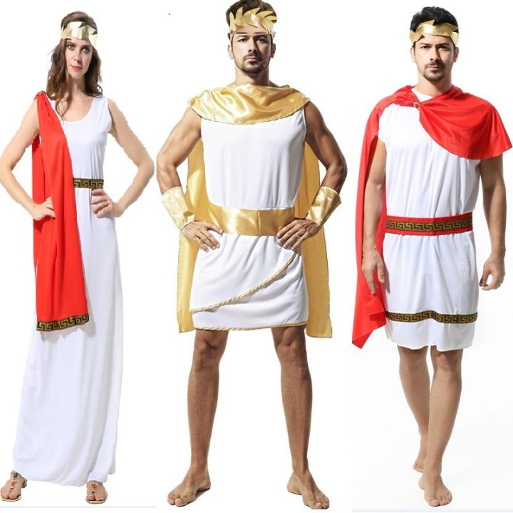 Adult Men and Women's Greek Mythology King Costume for Halloween ...