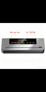 Vacuum Sealer Machine Automatic Food Saver Wet & Dry Mode Strong Suction Sealing Machine for Meat Fish Vegetables COD