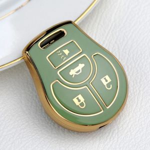 Key Case Cover TPU 2/3/4 Buttons Compatible with Nissan March Tiida Altima Armada Cube Juke Maxima Pathfinder Rogue Sentra Versa
