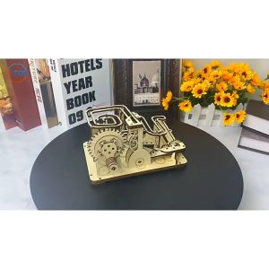 เล่น ของเล่น ไม้ประกอบ 3D ลูกเหล็ก 5 ลูก สนุก เพื่อการเรียนรู้ DIY วิทยาศาสตร์ ส่งด่วน (A5)